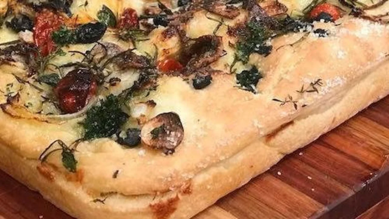 Focaccia. Recetas de cocina.