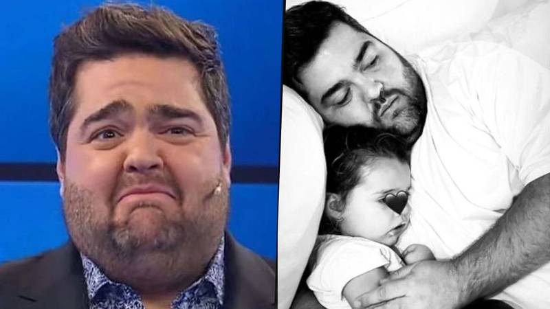 Darío Barassi, emocionado con su hija