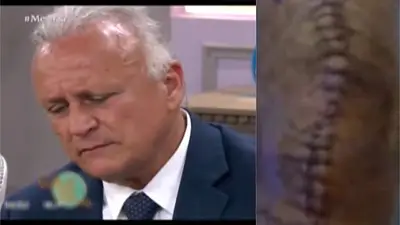 El mal momento de Miguel del Sel: las impactantes imágenes de su operación El mal momento de Miguel del Sel: las impactantes imágenes de su operación