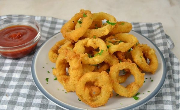 Aros de cebolla fritos - Receta de DIVINA COCINA