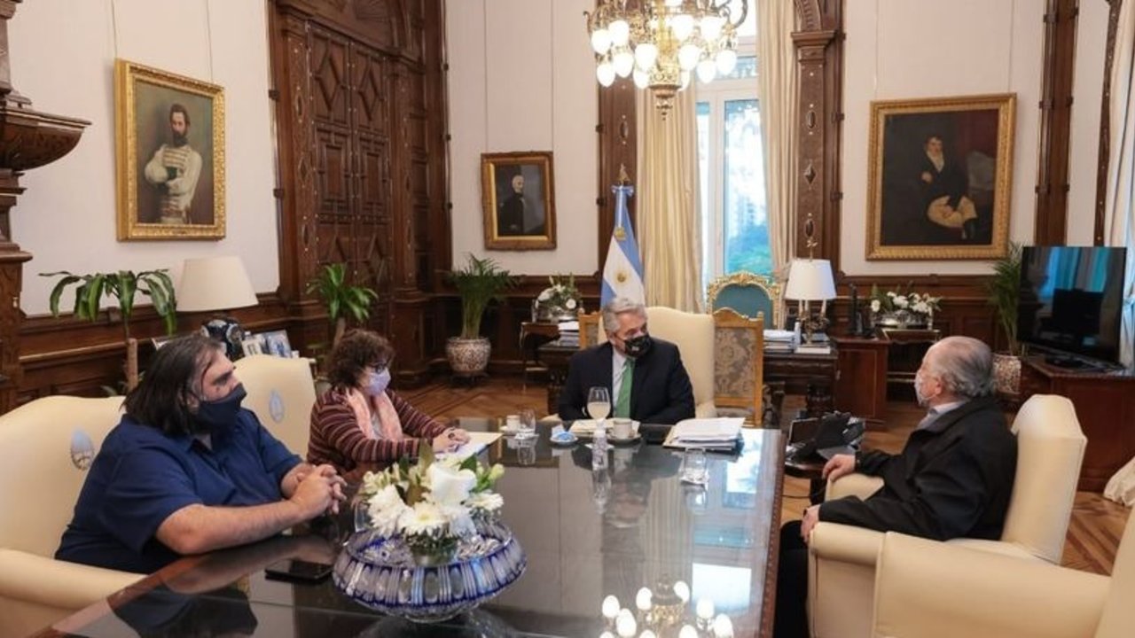 Alberto Fernández recibió a Alesso, Baradel y Yasky para tratar los ingresos de jubilados docentes