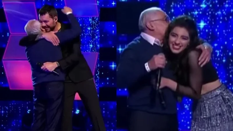 Laureana participante de Canta Conmigo Ahora cantó con su abuelo. Marcelo Tinelli. Canta Conmigo Ahora.