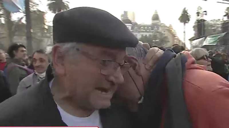 Abrazo C5N en vivo