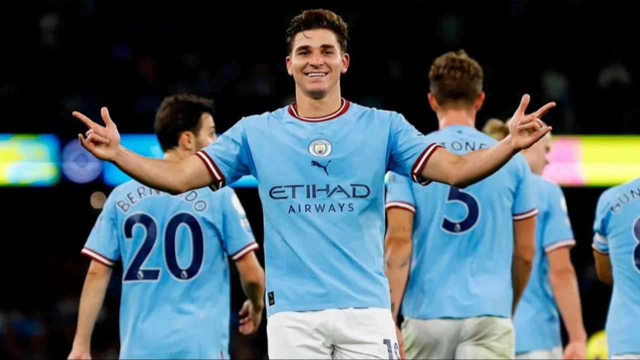 Julián Álvarez, Selección Argentina, Erling Haaland, Premier League,Manchester City, Joseph Guardiola.