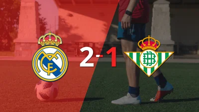 Real Madrid le ganó a Betis en su casa por 2-1 Real Madrid le ganó a Betis en su casa por 2-1