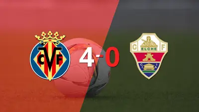 Villarreal fue imparable y goleó 4 a 0 Villarreal fue imparable y goleó 4 a 0