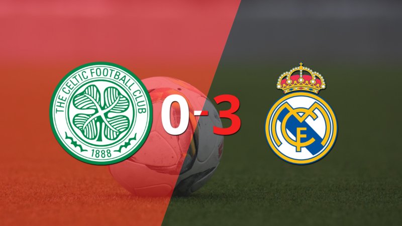 Paliza de Real Madrid en su visita a Celtic