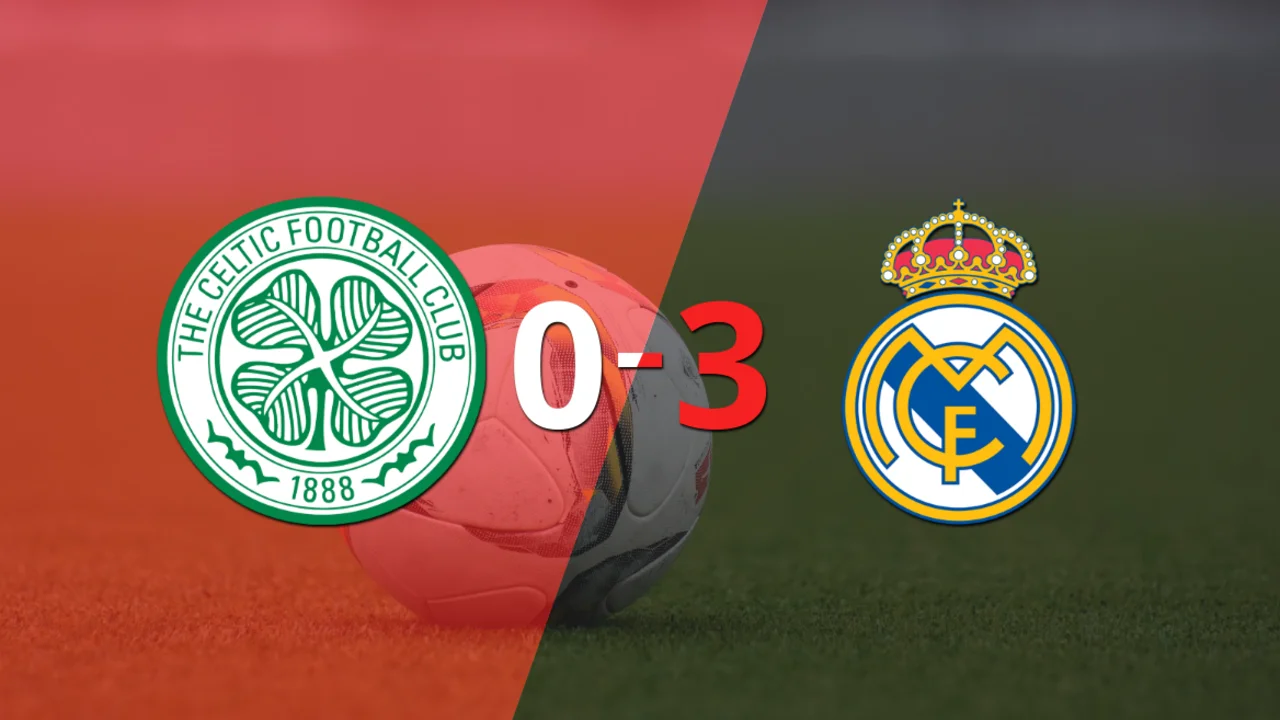 Paliza de Real Madrid en su visita a Celtic