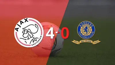 Ajax fue imparable y goleó 4 a 0 Ajax fue imparable y goleó 4 a 0