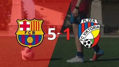 Barcelona derrotó sin complicaciones a Viktoria Plzen con doblete de Robert Lewandowski Barcelona derrotó sin complicaciones a Viktoria Plzen con doblete de Robert Lewandowski