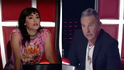 Lali Espósito y Ricardo Montaner. Lali Espósito y Ricardo Montaner.