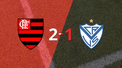 Flamengo logra 3 puntos al vencer de local a Vélez 2-1 Flamengo logra 3 puntos al vencer de local a Vélez 2-1