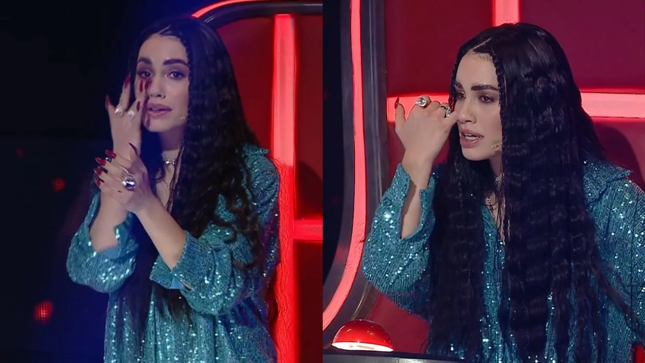Lali Espósito se emocionó en vivo.