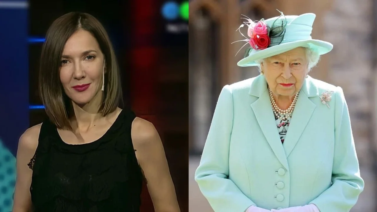Cristina Pérez y la reina Isabel