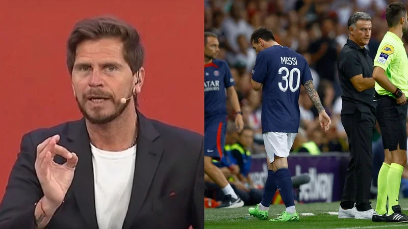 Sebastián "Pollo" Vignolo Lionel Messi Christophe Galtier PSG
