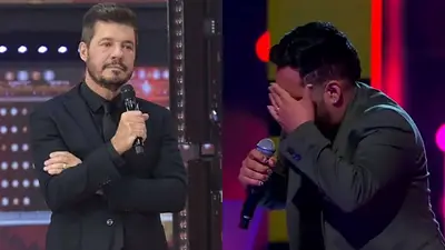 Marcelo Tinelli y Matías Palavecino Marcelo Tinelli y Matías Palavecino