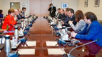 Sergio Massa en reunión con el FMI. Foto: (Ministerio de Economía de Argentina) Sergio Massa en reunión con el FMI. Foto: (Ministerio de Economía de Argentina)