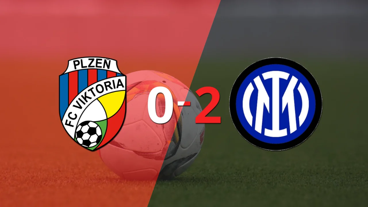 Inter venció por 2-0 a Viktoria Plzen como visitante