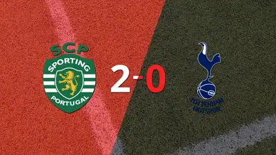 En su casa, Sporting Lisboa derrotó por 2-0 a Tottenham En su casa, Sporting Lisboa derrotó por 2-0 a Tottenham