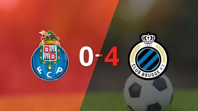De visitante, Club Brugge goleó a Porto contundentemente 4 a 0 De visitante, Club Brugge goleó a Porto contundentemente 4 a 0