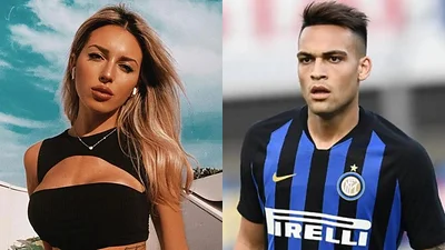 Agustina Gandolfo y Lautaro Martínez Agustina Gandolfo y Lautaro Martínez