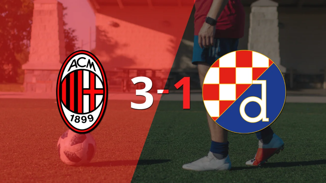 Contundente victoria de Milan sobre Dinamo Zagreb