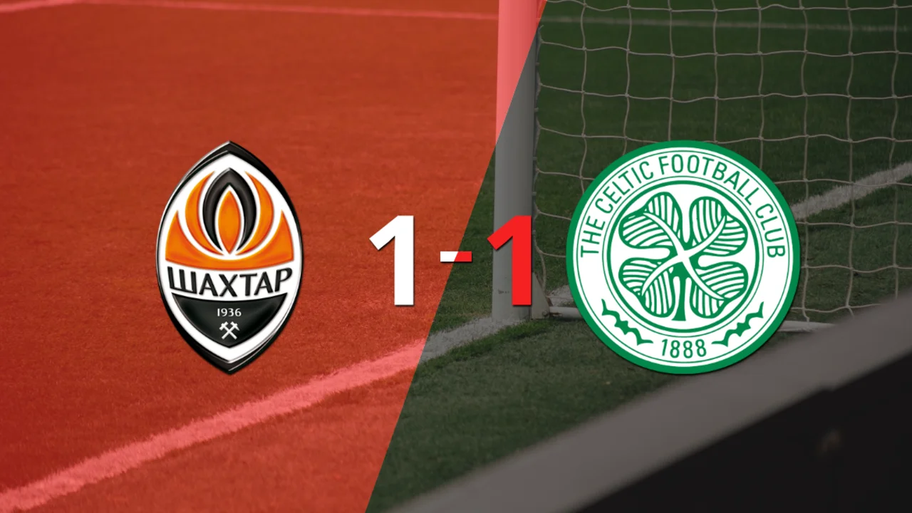 Shakhtar Donetsk logró sacar el empate de local frente a Celtic