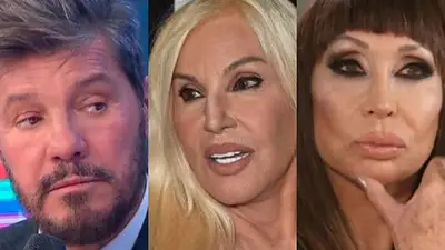 Marcelo Tinelli, Susana Giménez y Susana Giménez en la Secta del Horror de Villa Crespo. Marcelo Tinelli, Susana Giménez y Susana Giménez en la Secta del Horror de Villa Crespo.