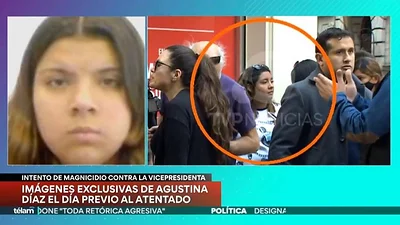 Atentado a Cristina Kirchner: el video que compromete a Agustina Díaz, la tercera detenida Atentado a Cristina Kirchner: el video que compromete a Agustina Díaz, la tercera detenida