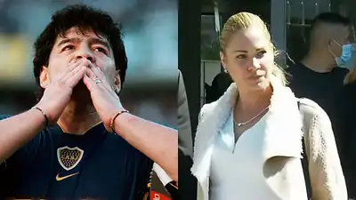 Diego Maradona y Mavys Alvarez Diego Maradona y Mavys Alvarez