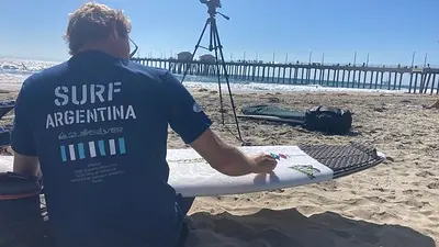 Mundial de surf: los argentinos copan California con la ilusión olímpica Mundial de surf: los argentinos copan California con la ilusión olímpica