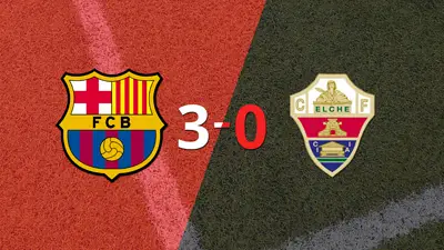 Barcelona le pasó por encima a Elche con doblete de Robert Lewandowski Barcelona le pasó por encima a Elche con doblete de Robert Lewandowski