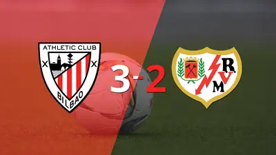 Vibrante 3-2 en el triunfo de Athletic Bilbao sobre Rayo Vallecano Vibrante 3-2 en el triunfo de Athletic Bilbao sobre Rayo Vallecano