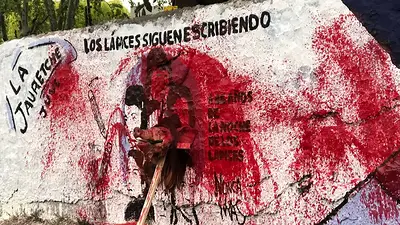 Vandalizaron un mural de la Noche de los Lápices en Quilmes Vandalizaron un mural de la Noche de los Lápices en Quilmes