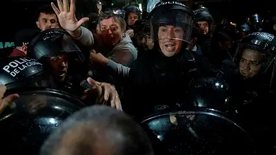 Máximo Kirchner represión Policía de la Ciudad Máximo Kirchner represión Policía de la Ciudad