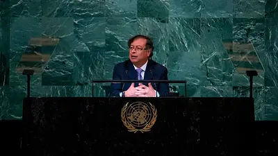 Gustavo Petro en la ONU, presidente de Colombia Gustavo Petro en la ONU, presidente de Colombia