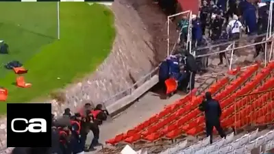 Graves incidentes en Boca-Quilmes: piedrazos y violencia en las tribunas Graves incidentes en Boca-Quilmes: piedrazos y violencia en las tribunas