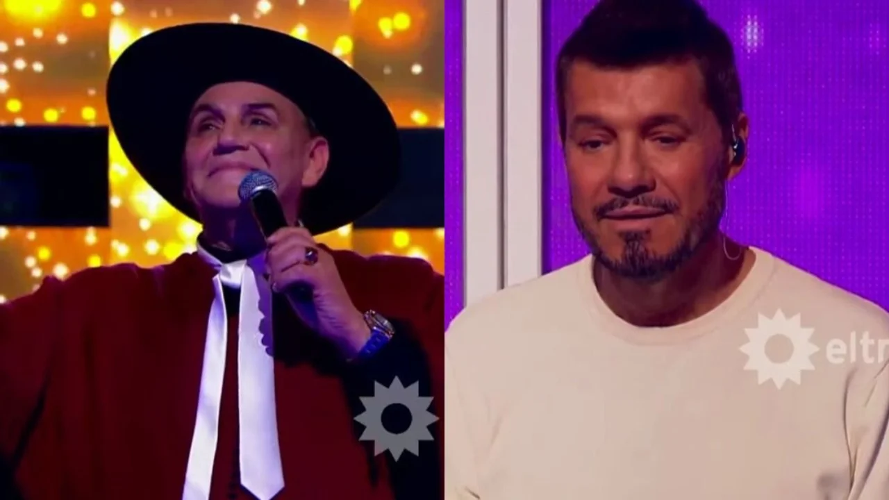 El Chaqueño Palavecino y Marcelo Tinelli en Canta Conmigo Ahora
