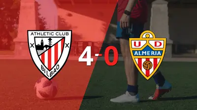 Athletic Bilbao fue contundente y goleó 4-0 a Almería Athletic Bilbao fue contundente y goleó 4-0 a Almería