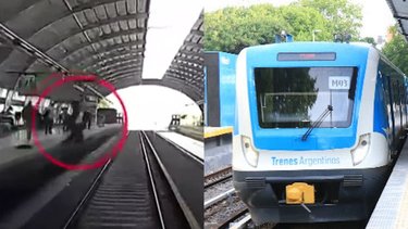 Perturbador: se cayó a las vías, el tren le pasó encima y se salvó 