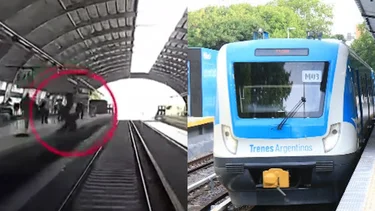 Perturbador: se cayó a las vías, el tren le pasó encima y se salvó 