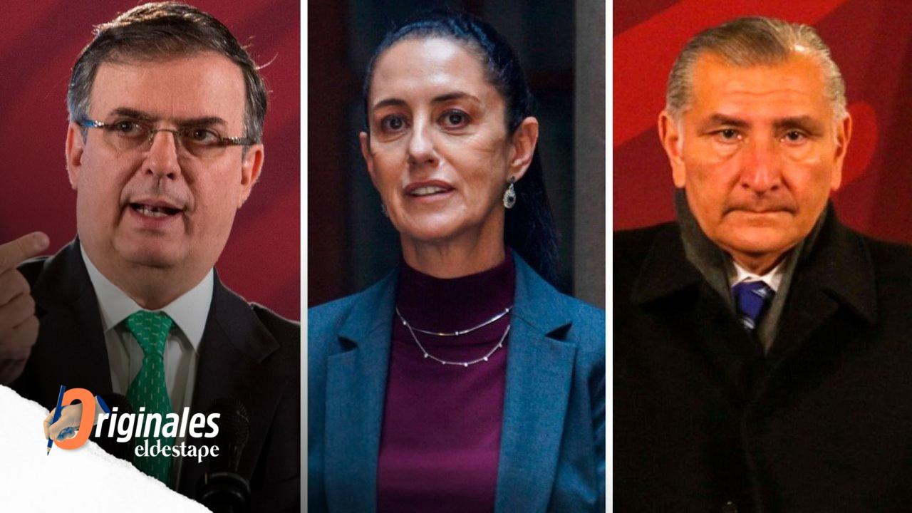Marcelo Ebrard, Claudia Sheinbaum y Adán Augusto López son las opciones de Morena para las elecciones.
