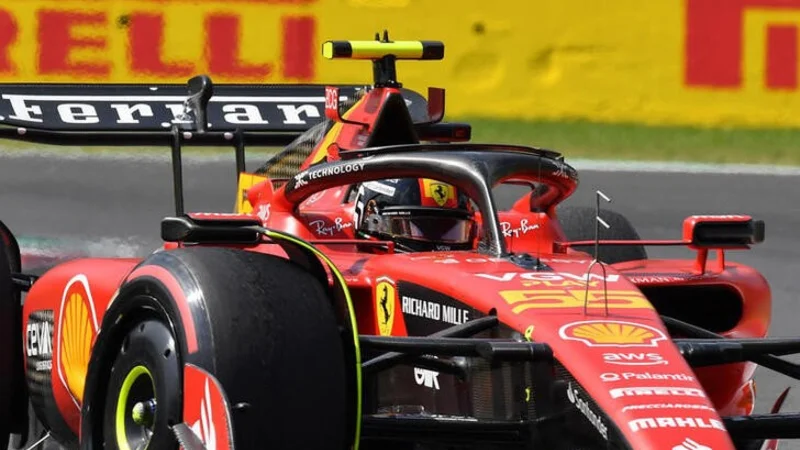 Sainz vuelve a ser el más rápido con Ferrari en los últimos entrenamientos para el GP de Monza