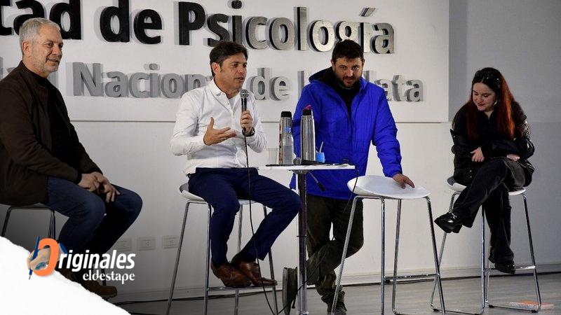 Kicillof, junto a Grabois y Ofelia: “Esta campaña se hace hace a pata"