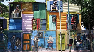 Conventillo típico del barrio de La Boca Conventillo típico del barrio de La Boca