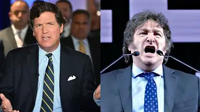 Carlson Tucker, Javier Milei Carlson Tucker, Javier Milei