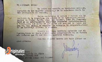 La carta de Perón que se vende en Facebook: "La encontré entre mensajes de amor" | Historias de vida