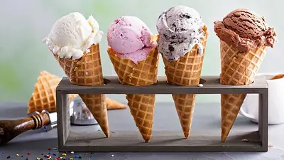 Helados con jeringas Helados con jeringas