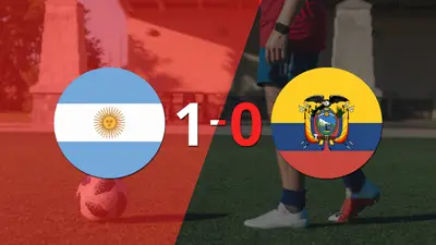A Argentina le alcanzó con un gol para derrotar a Ecuador en el Monumental A Argentina le alcanzó con un gol para derrotar a Ecuador en el Monumental