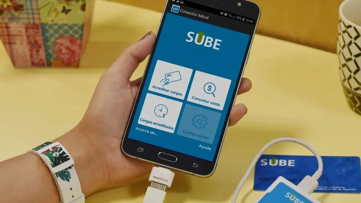 Nueva aplicación de la tarjeta SUBE en un teléfono Android
